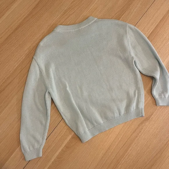 Bonpoint Crewneck light blue Voyage sweater - 100% cotton - Picture 5 of 9